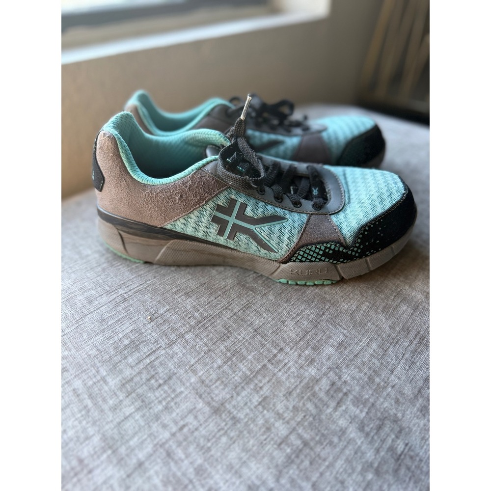 Kuru Quantum Womens Walking Shoes Size 10 Wide Teal Grey Orthopedic Sneakers